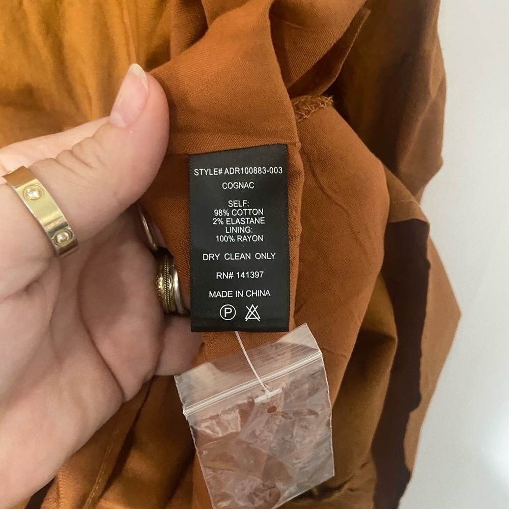 ASTR the Label NWT cognac shirt dress - Picture 5 of 9